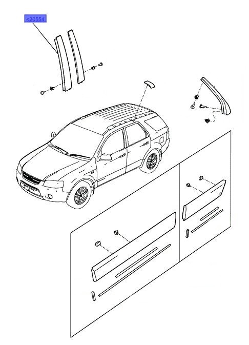 GENUINE FORD TERRITORY SX SY RH FRONT 